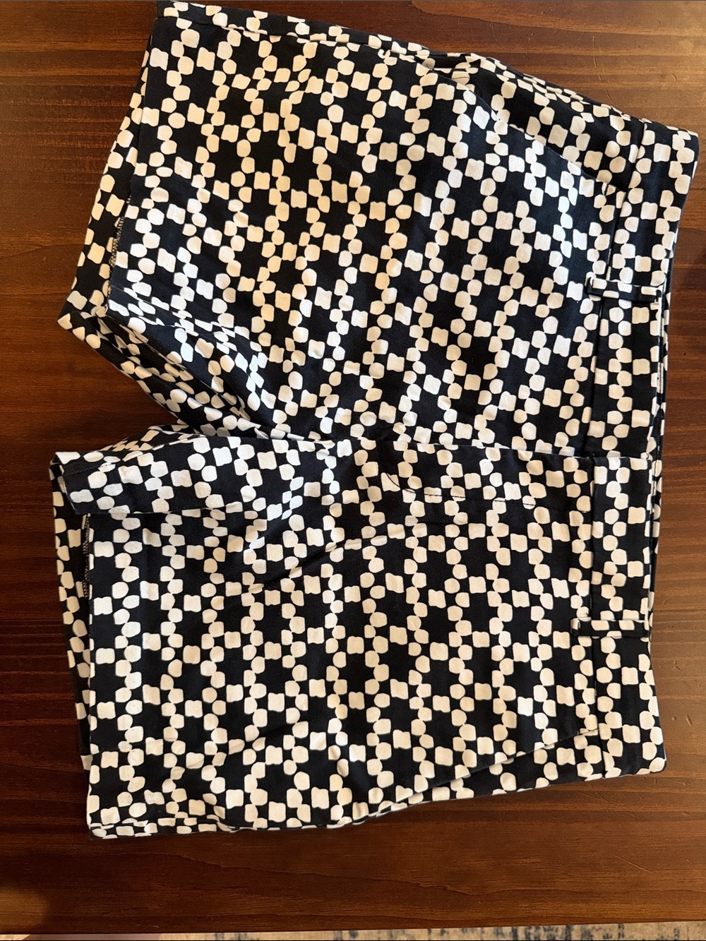Banana Republic Avalon Shorts Black & White Patterned Shorts